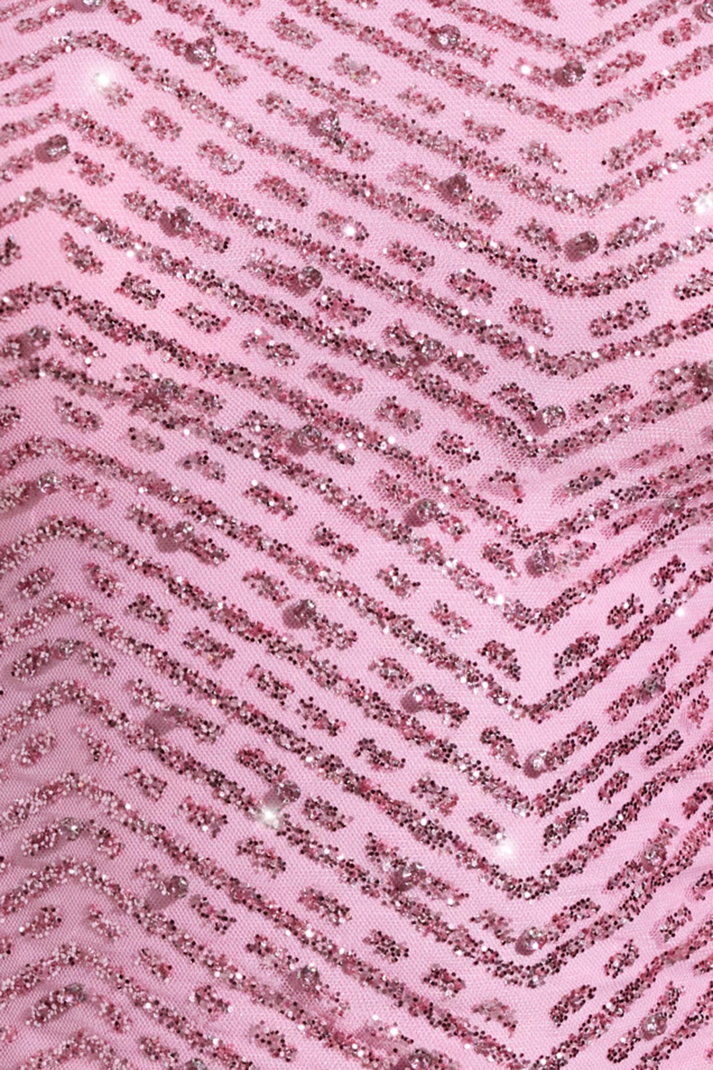 Embellished Asymmetric Scarf-Detail Top in Pink