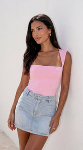 Maren Denim Skort - Light Blue Wash