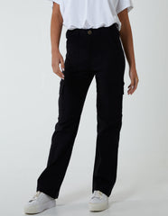 Straight Leg Pocket Detail Cargo Trousers