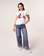 Printed Cat T-Shirt