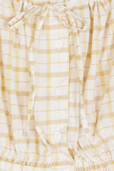 PLAID PEPLUM BLOUSE