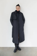 LONG BELTED PUFFER COAT