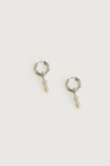 PEARL DROP HOOPS