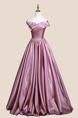 Strapless Blush A-line Formal Dress with Bow
