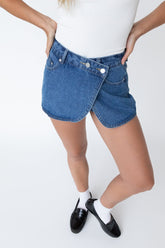 MINI DENIM SKORT
