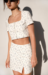 FLORAL MINI SKIRT