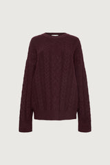 OVERSIZED CABLE KNIT SWEATER