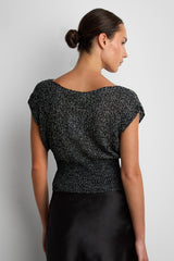 ASYMMETRICAL OFF-SHOULDER KNIT TOP