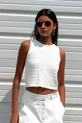 PATTERNED CROP TOP