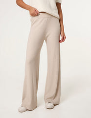 Ribbed Wide Leg Trousers