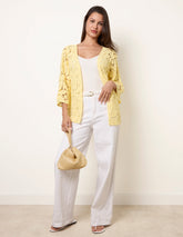 Crochet Tie Front Cardigan