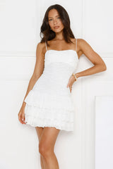 Softly Spun Mini Dress White