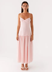 Found You Midi Dress - Pink