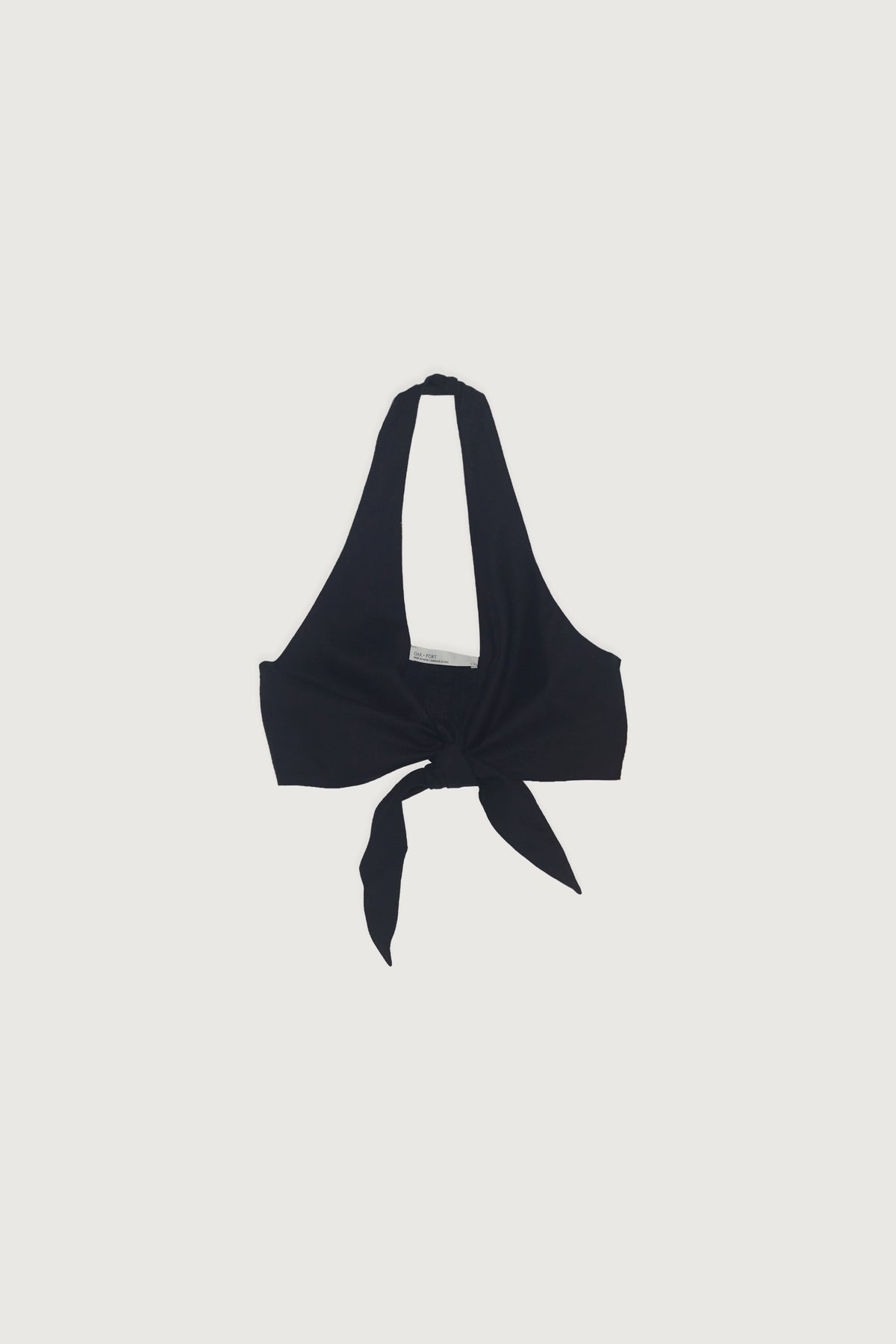 LINEN BLEND FRONT TIE TOP