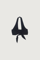 LINEN BLEND FRONT TIE TOP