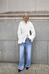 OVERSIZED DRAPED SHIRT