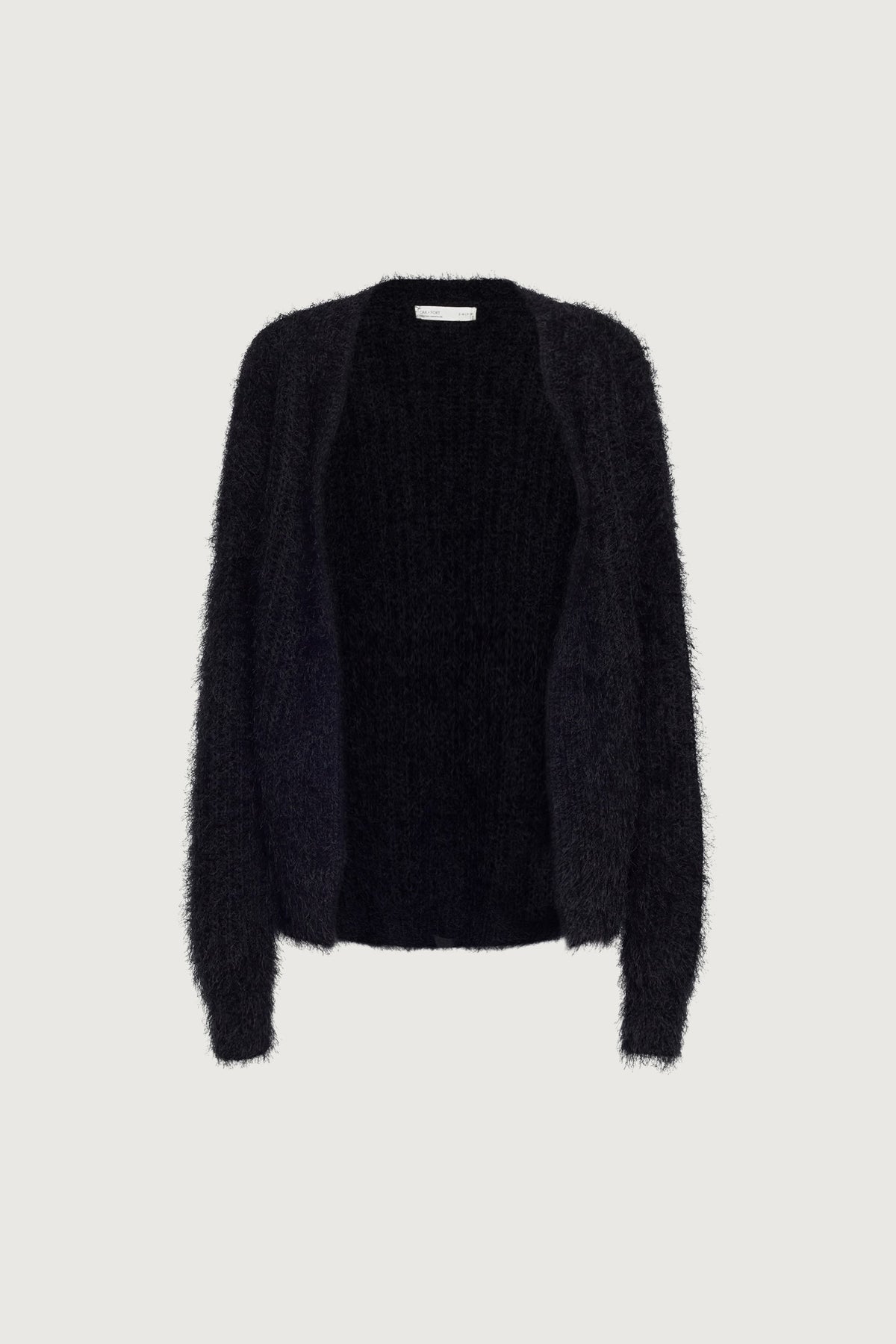 FUZZY OPEN FRONT CARDIGAN