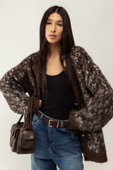 OVERSIZED LEOPARD PRINT CARDIGAN