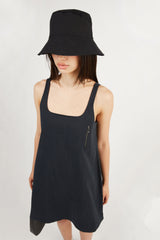 COTTON NYLON BLEND MINI DRESS