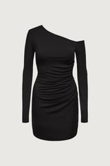 OFF SHOULDER LONG SLEEVE MINI DRESS