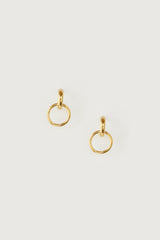 LINKED HOOP EARRING