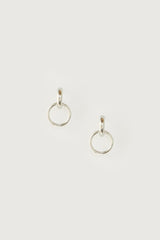LINKED HOOP EARRING