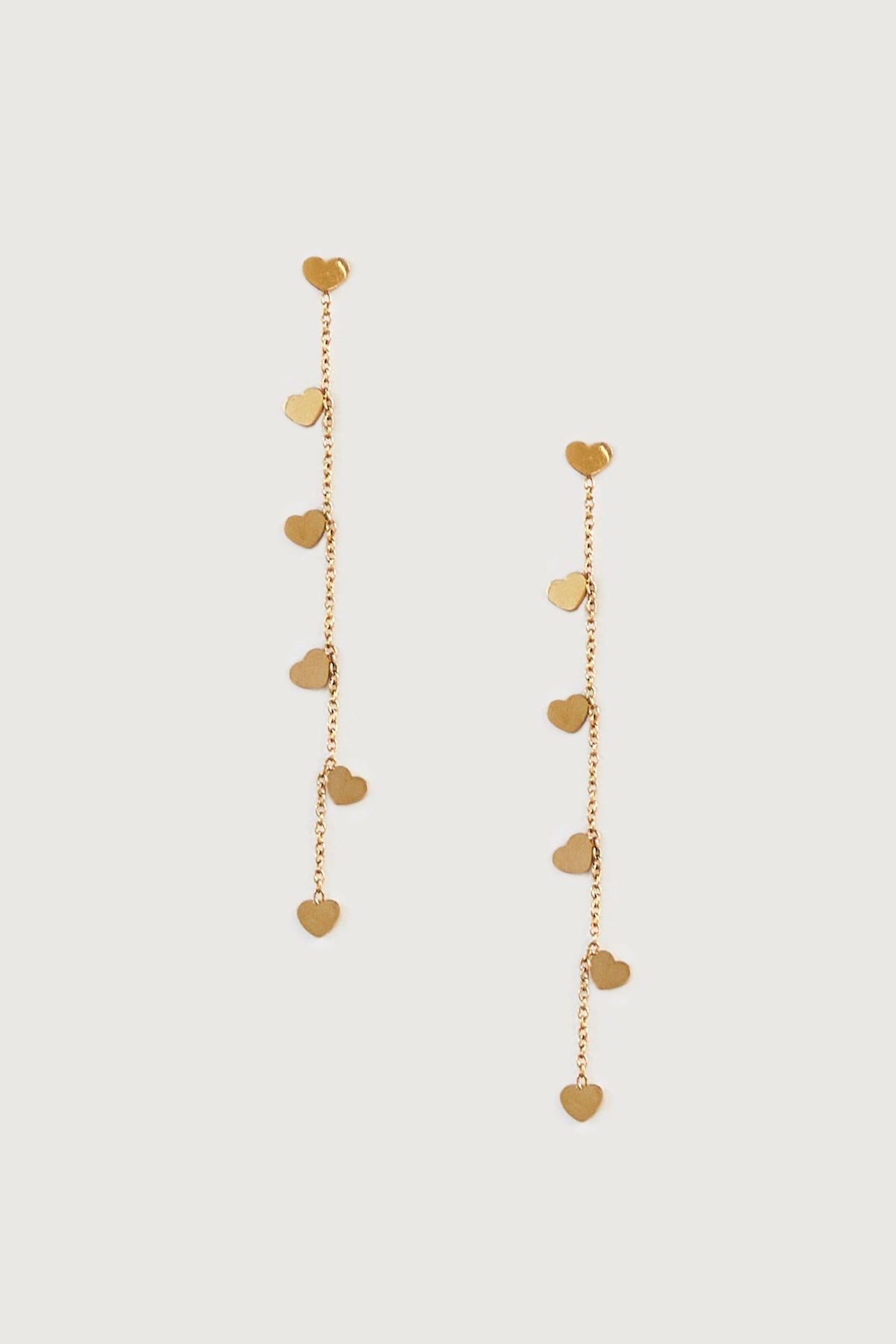 HEART CHAIN EARRING