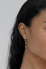 HEART CHAIN EARRING