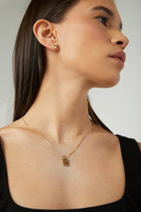 RECTANGLE STARBURST STUD