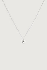 BOX CHAIN WITH OVAL PENDANT