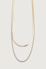 DOUBLE CHAIN NECKLACE