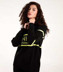 Zip Neck Logo Jumper