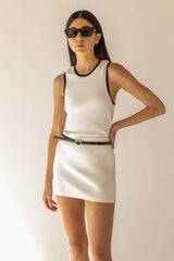 PONTE KNIT MINI SKIRT