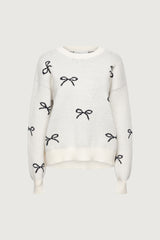 BOW PATTERN SWEATER