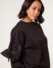 Bow Sleeve Sweatshirt