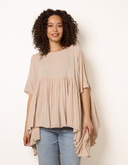 Gathered Oversized Top
