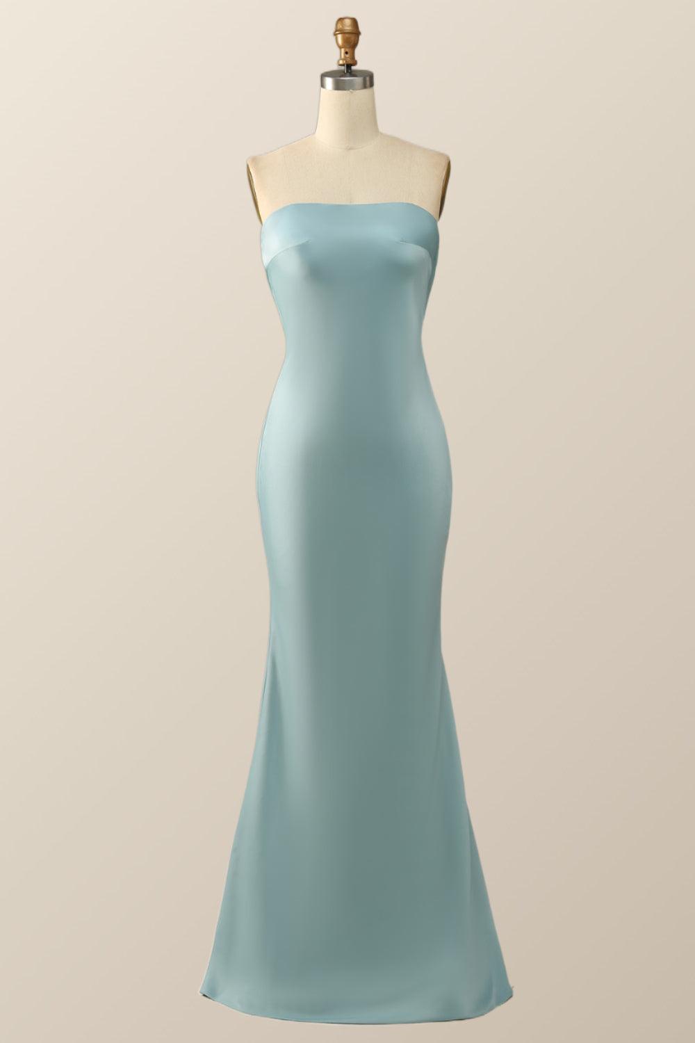 Strapless Jade Mermaid Long Dress
