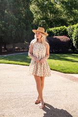 Summer Invitation Floral Ivory Mini Dress